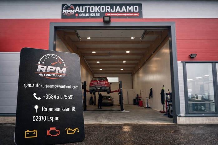 Kuva autohuoltoliikkeestä RPM autokorjaamo Espoo